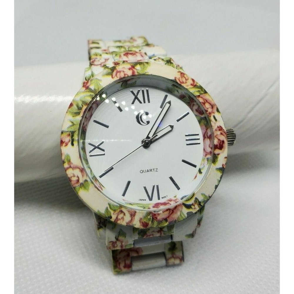 Quartz Floral Band C Japan Movement Vintage Watch - Picture 2 of 12